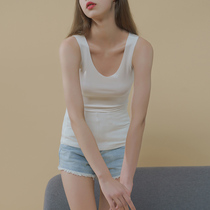 women's summer camisole vest outerwear modal seamless slim white v-neck solid color bottoming shirt sleeveless t-shirt