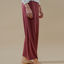 modal home pants thin spring autumn women's loose casual sleeping pants wide leg pants lazy home pants long pants