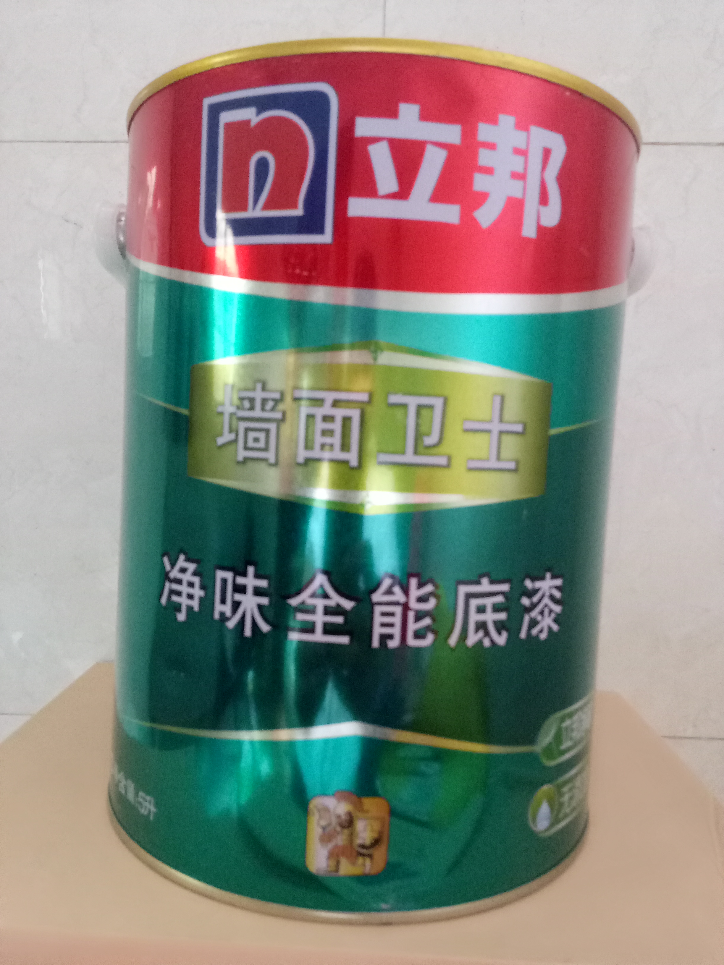 立邦漆 净味全能底漆墙面卫士 乳胶漆内墙漆环保白色内墙涂料5l_7折