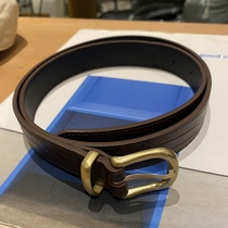 Miss Sunflower 2022 new South Korea East Gate Baiyi temperament cow leather belt 092110