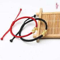 Real An Shun to the Year Gold bracelet 999 foot gold Golden Strokes of the Chaemian Men and women Couple of the men and women