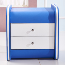 Bedside table Childrens bed modern simple leather art storage cabinet Childrens furniture locker Boy bedroom small cabinet