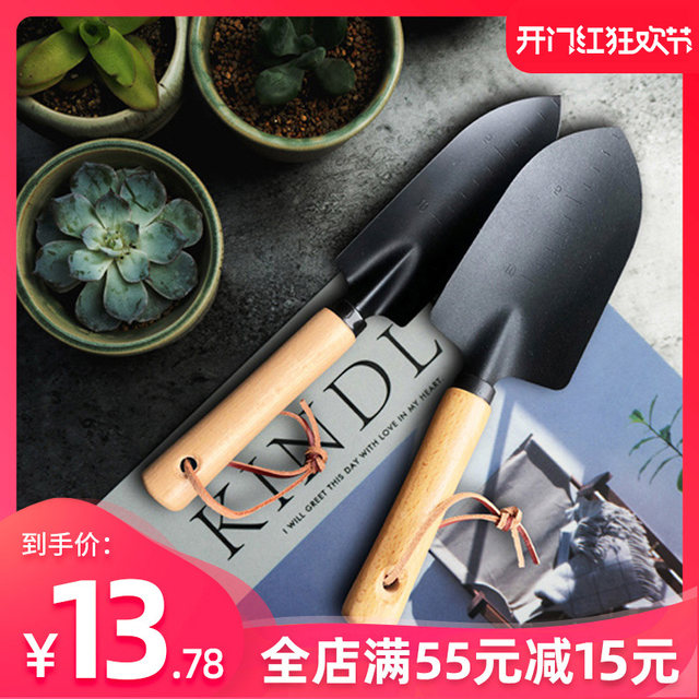 Small Japanese Black Shovel Two-Piece Gardening Tool Turning Soil Planting Shovel Rake Planting Flowers Home Gardening Shovel Small Japanese Black Shovel Two-Piece Gardening Tool Turning Soil Planting Shovel Rake Planting Flowers Home Gardening Shovel