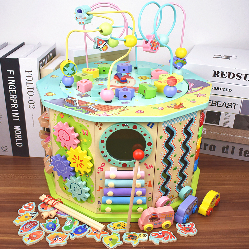 Children's Multi-functional Orbiting Pearl early teaching Baobao Box 0-1-2 One 3-year-old Half Baby Male Girls' Lean Intellectual Brain Toy