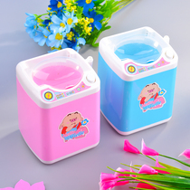 Mini small washing machine trembles with net red childrens simulation electric toys fully automatic water