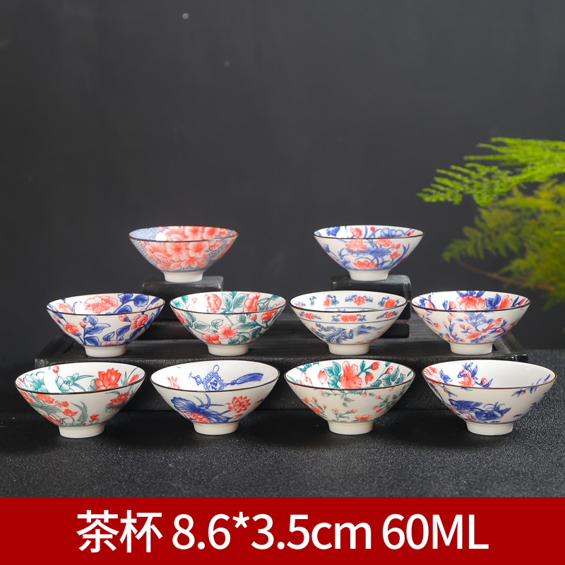 Blue and white porcelain ceramic cups kung fu small single CPU master cup tea sets tea cups at upstream bowl tea cup