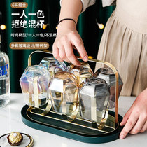 Light luxury glass high temperature resistant household drinking cup beer cup juice Cup home living room tea cup set