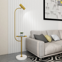 Nordic postmodern coffee table Floor lamp Living room Bedroom bedside simple creative LED remote control reading vertical table lamp