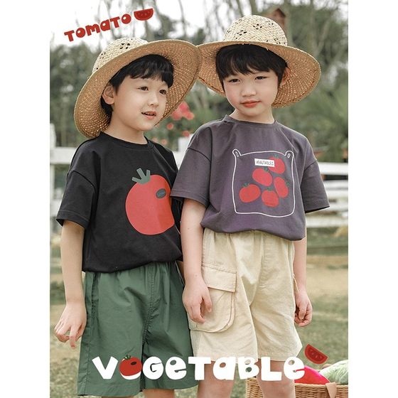 Youyou Boys Vegetable Offset Print Fresh Half-Sleeve Loose Round Neck T-shirt 2025 Summer New Children's Short-Sleeve Top
Youyou Boys Vegetable Offset Print Fresh Half-Sleeve Loose Round Neck T-shirt 2025 Summer New Children's Short-Sleeve Top