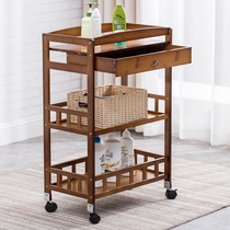Beauty salon trolley Tattoo gallery Beauty salon with drawer Solid wood restaurant Kitchen Ear picking shop tool car Bamboo