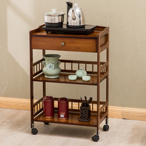 Edge a few corners a few sofa side tables Bedroom bedside movable tea table Tea Table Trolley Cart Modern Minimalist Bamboo with drawers