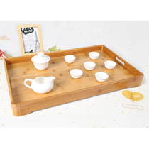 Day Style Home Woody Tray Rectangular wood-wood containing tray Tea spot tea tray wooden water cup tray with tea cup tray