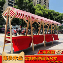 Night Market Creative Show Shelf Wood Promotion Scaffolding Foldable Vending Rack Swing Stall Caravan City Set Booth Small Cart