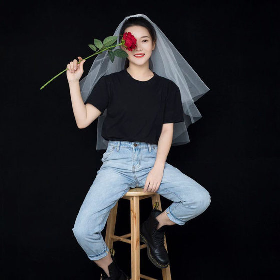 신부의 주요 결혼식 베일 결혼식 의식 Super Xiansen Short Children 's Photo Props 제안 결혼 증명서 등록 머리 장식 신부의 주요 결혼식 베일 결혼식 의식 Super Xiansen Short Children 's Photo Props 제안 결혼 증명서 등록 머리 장식