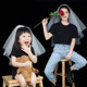 신부의 주요 결혼식 베일 결혼식 의식 Super Xiansen Short Children 's Photo Props 제안 결혼 증명서 등록 머리 장식 신부의 주요 결혼식 베일 결혼식 의식 Super Xiansen Short Children 's Photo Props 제안 결혼 증명서 등록 머리 장식