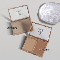 3ce bicolor repair powder cake integrated disc natural snuff shaded side shadow sideline powder cement color new solid