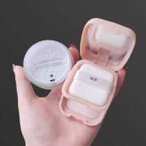 Korea 3ce two-color powder powder powder Oil control makeup powder Invisible pores dry powder Concealer Obedience does not fly powder Long-lasting