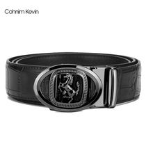 Cohnim Kevin2021 new mens belt leather automatic buckle business tide youth pants belt cowhide belt