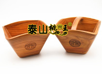 Feng Shui supplies peach wood handle without handle rice bucket wood bucket day gold wooden ornaments home opening