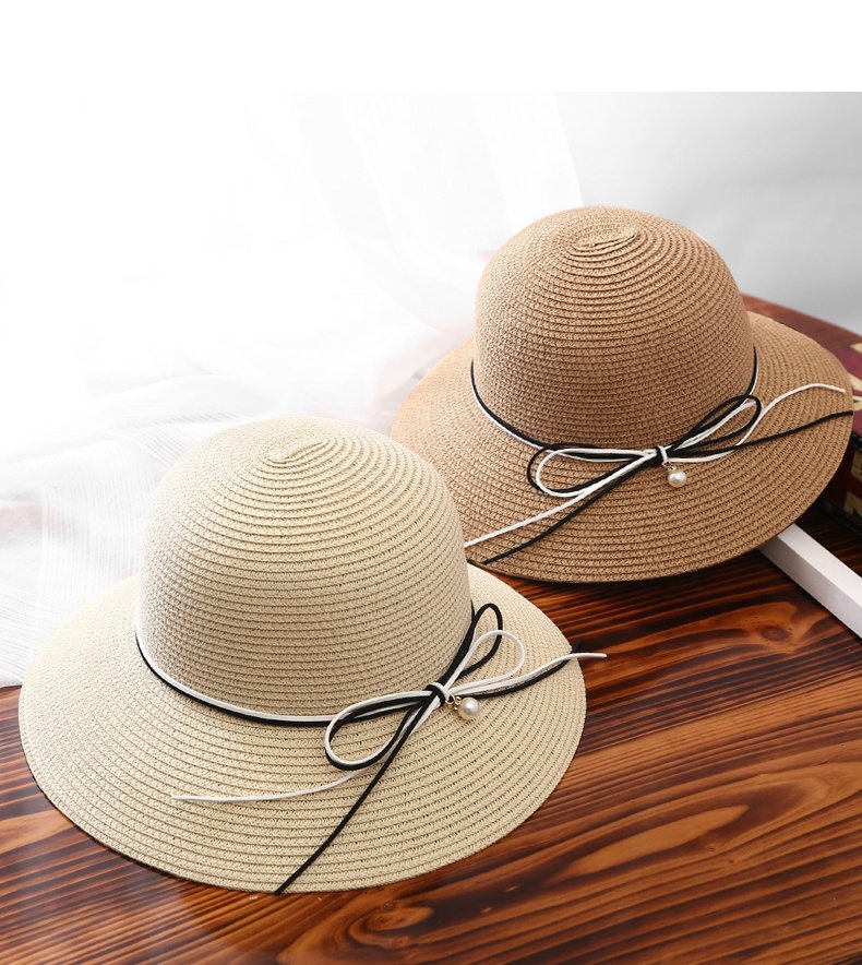 帽子女防紫外线大帽檐网红款全脸草帽遮阳沙滩海边太阳凉帽夏