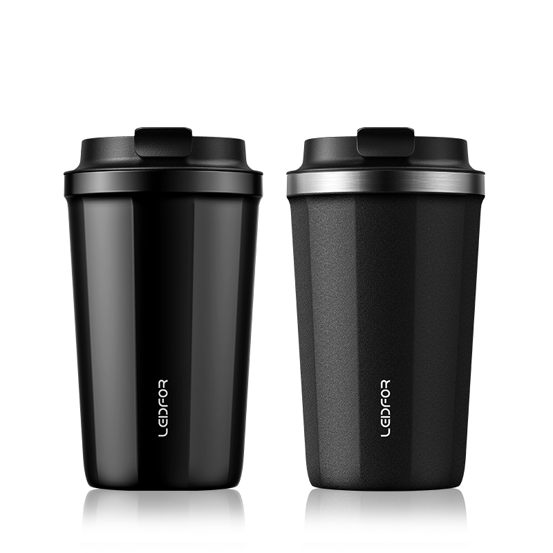 redfu insulated coffee cup car water cup female convenient stainless steel cup accompanying cup white frosted cup