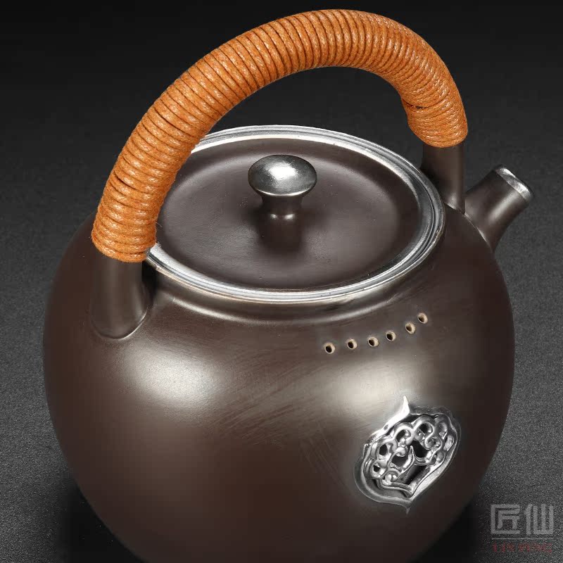 Artisan fairy boiling tea ceramic household vintage Japanese contracted girder teapot electric TaoLu suits for the teapot