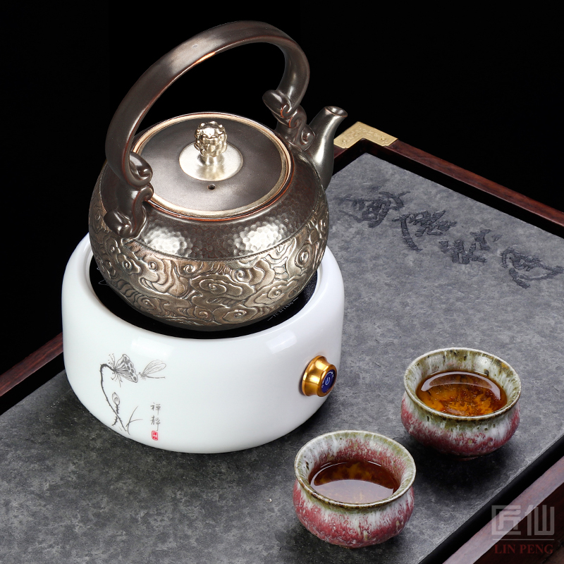 Artisan fairy coppering. As silver suit the electric TaoLu boiled tea, the ceramic household vintage Japanese large capacity girder pot teapot
