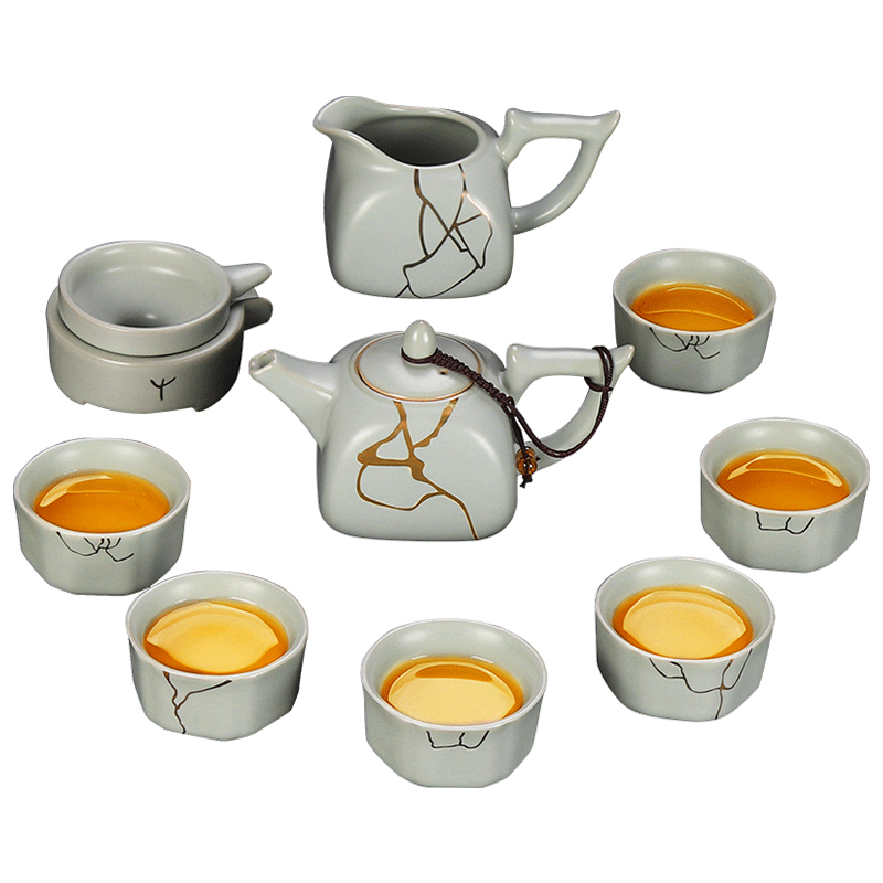 Artisan fairy your up kung fu tea set ceramic household paint a complete set of your porcelain piece can raise the teapot teacup suit