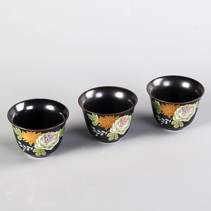 Hand - made kung fu tea set of household ceramic paint Chinese tea sets the teapot teacup gift set