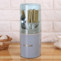 A storage box with a lid for spoons with a lid for draining water in a household kitchen Large l