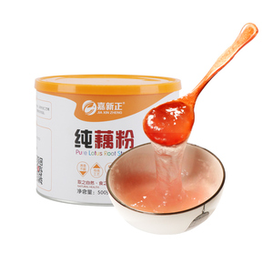 嘉新正天然手工纯藕粉 江西省广昌县特产莲藕粉500g*1罐无糖代餐