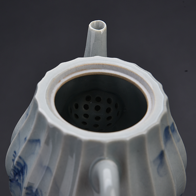Ancient sheng hand - made porcelain up ceramics kung fu tea set manual tea single pot of pu - erh tea tea kettle with tea