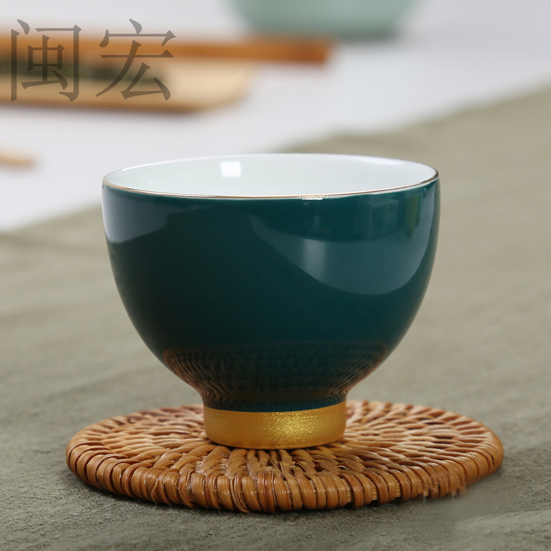 Rainbow of colorful ceramics kung fu tea set the see colour sample tea cup masters cup tea cups of individual single CPU