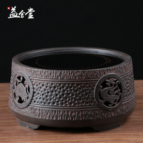 Silent old rock mud electric pottery stove Tea stove Copper silver kettle Iron kettle handmade tea kettle Small desktop household