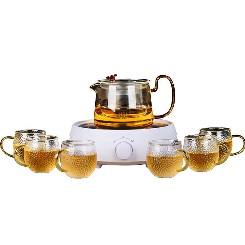 A Live chicken in electric TaoLu boiling tea ware home cooking tea stove small glass teapot suit kunfu tea tea steamer