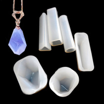 Crystal drop glue pendant silicone gel die free of polished DIY hand ornament strip cylinder trapezoidal crystal shape