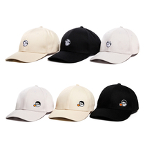 FINERWORLD CURVED EAVES EMBROIDERED SUMMER SUNSHADE HAT BASEBALL cap CAP DOME sunshade character IP casual