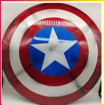 Captain America smoky war-damaged bullet-marked shield all-metal 75th anniversary shield collection edition vibrating gold equipment round shield