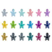 Baby Silicone Gel Water Cooking Turtle Beads Baby Diy Grindle Necklace Nipple Chain Anti Fall Chain Toy Accessories