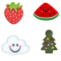 Manufacturer supplies silicone beads Cartoon Fruit Beads Food Grade Pacifier Chain Comfort chain accessories