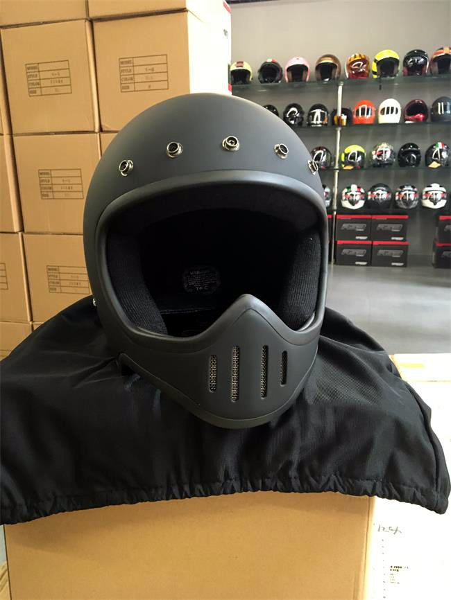 汤普森tt&co新款复古机车全盔大盔体v-2风格哈雷摩托车头盔