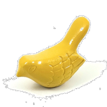 Vibhsa Bird Statue Symbol of Health and Happiness (Golden Country) - Yellow (Ole USA)