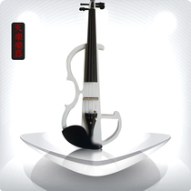 Full handmade electric violin ultra-cool electronic violin electroacoustic violin with white bow