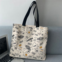 Fan cloth shoulder bag female literary college student shoulder bag large-capacity all-match college style cute handbag