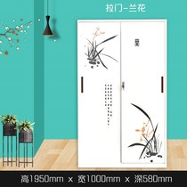 Iron cabinet Wardrobe Household large capacity balcony cabinet Iron economical bedroom Simple childrens iron iron