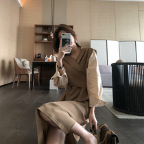 Spring and autumn season 2020 early autumn clothing new early Autumn womens fashion long sleeve shirt dress design sense niche