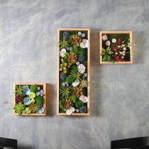 Multi Meat Plant Wall-mounted Floral Emulation Flower Wall Decoration Living Room Wall Decoration Creative Background Wall Pendant Wall Fake Flowers