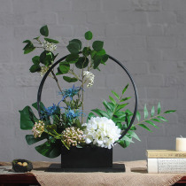 one thousand Sail Feather New Chinese Embroidered Ball Flower Decoration Flower Suit Floral Drawing Room Placement Simulation Flower Pendulum piece Flowers Fake Flowers