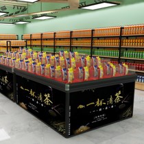 Loose weight bulk container Snack food display rack Supermarket pile head jelly candy rack Snack commissary rack