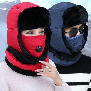 帽子女冬季雷锋帽男潮冬天加绒加厚保暖护耳防风骑车滑雪东北冬帽